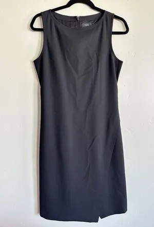 Theory Risbana New Stretch Wool Sheath Dress Black size 6 thumbnail 6