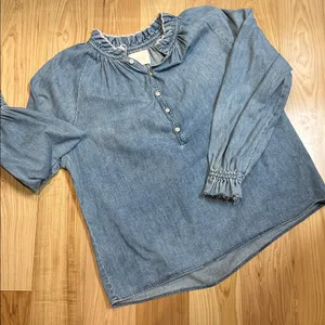 Citizens Of Humanity Light Blue Denim Tunic thumbnail 1