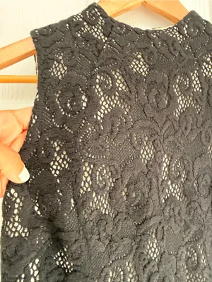 Alice + Olivia Gisela High Neck Long Lace Sleeveless Black Maxi Dress 2‎ thumbnail 12