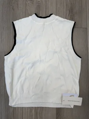 Commense Minimalist Mock Neck Casual Old Money Stretch Sleeveless Sweater NWT XL thumbnail 1