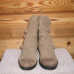 Vintage Foundry Womens 9.5 Brown Buckle Justine Ankle Boots thumbnail 3