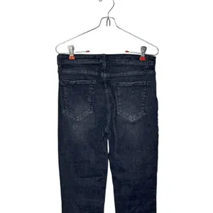 Risen Women's Jeans‎ Mid Rise Raw Hem Skinny RDP1420 Denim Dark Wash Black 28/7 thumbnail 9