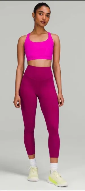 Lululemon Base Pace High-Rise Crop 23" Leggings Pink Size 8 thumbnail 1