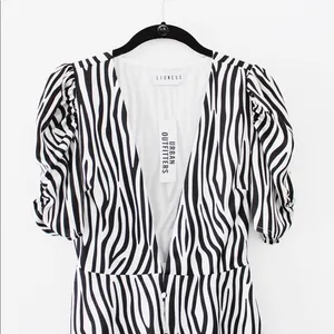 LIONESS Ask Anything Zebra Print Mini Dress NWT thumbnail 13