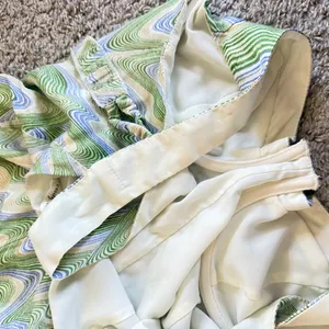 For Love & Lemons Yori Mini Dress in Green thumbnail 6