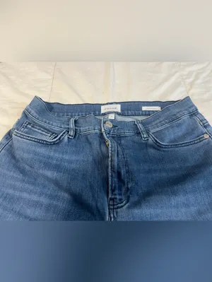 Frame Wide Leg High-Rise Blue Denim Jeans thumbnail 3