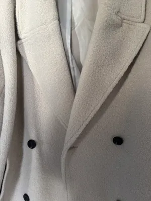 Pea Coat In Cream  thumbnail 4