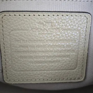 Coach Charley Embossed Horse and Carriage Pebbled Leather Crossbody TAN thumbnail 12