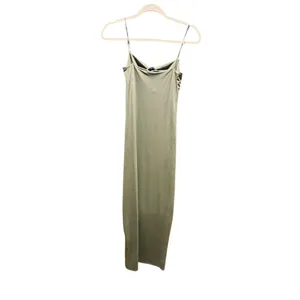 Zara Women's Strappy Maxi Dress Sage Green Sleeveless Standard Size S thumbnail 4