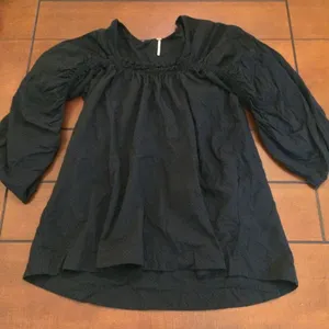 Free People black Brynn tunic small oversized thumbnail 1