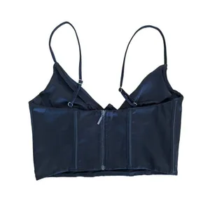 White Fox Boutique - Acacia Bustier Crop Top in Black thumbnail 3