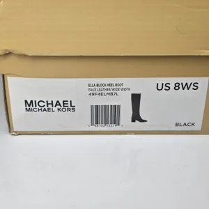 MICHAEL KORS‎ Ella Block Heel Boot In Black US 8 Wide $345 thumbnail 9