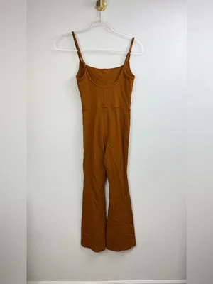Aritzia Wilfred Scoop Neck Free Divinity Spaghetti Strap Flare Jumpsuit Size XS thumbnail 3