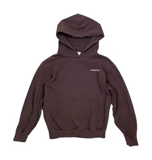 Talentless Brown Fleece Pullover Hoodie Minimalist Streetwear‎ Unisex Medium thumbnail 1