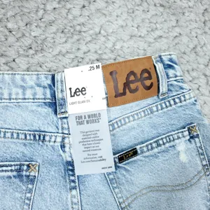 Lee High Rise Flare Jeans Blue Light Glam DX Ripped Distressed Western Size 25 thumbnail 6