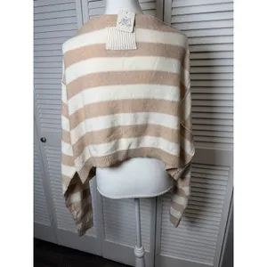 Free People Striped Into The Blue Crop Pullover Sweater Med NWT $108 thumbnail 6