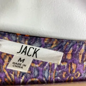 Jack by BB Dakota Purple Orange Printed V-Neck Maxi Dress Women's Size Medium M thumbnail 8