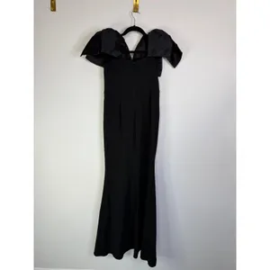 Lulus Pristine Sensation Black Bow Off-the-Shoulder Maxi Dress Size Medium thumbnail 8