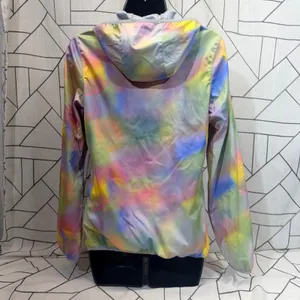 New Balance Womens Small Tie Dye Half Zip Hooded Windbreaker Jacket Multi‎ Color thumbnail 2