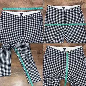 J. Crew Women’s Fully-Lined Gingham Cropped Pants in Size 10 thumbnail 12