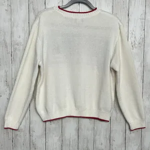 Vintage Carly Blake American Flag USA Ribbed Hem Crew Neck Sweater Large thumbnail 3