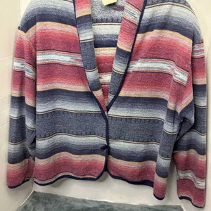 Women’s Vintage Western Cardigan Size Large Aztec Tribal thumbnail 3