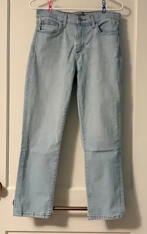 Joe's mid rise Mary Kate jeans cigarette tapered leg light wash size 28 cropped thumbnail 1