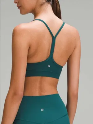 lululemon athletica Flow Y Bra in Deep Teal Size 12 NEW thumbnail 3