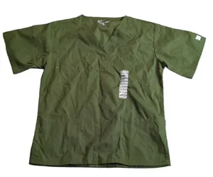Butter-Soft Olive Scrub Top Size XS thumbnail 1