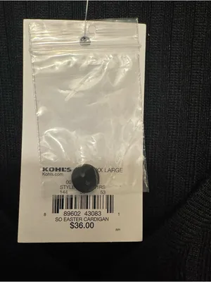 SO Black Ribbed Button thumbnail 4