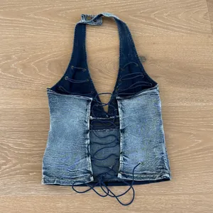 That’s So Fetch Halter Top Denim Wanted Size US 6 Blue thumbnail 4