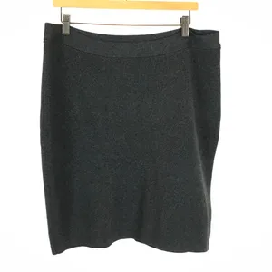 Womens Size Large Eileen Fisher Pencil in Sleek Tencel Merino Interlock Skirt thumbnail 4