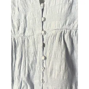 Chelsea & Violet Blue Button Front Midi Dress Puff Sleeve Cottagecore Boho 2 thumbnail 7