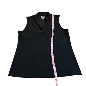 3/$15 ANNE KLEIN dressy black tank top thumbnail 2