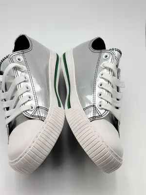 FOCO PHILADELPHIA EAGLES GREEN‎ TEAM COLOR METALLIC CANVAS WOMENS SHOES Size 7 thumbnail 8