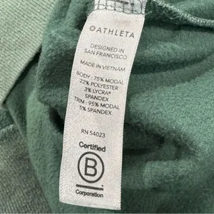 Athleta Green Oversized Crewneck Sweatshirt Women’s Small thumbnail 2