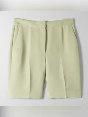 Aritzia Babaton Borna High-Rise Tailored Trouser Shorts light Sage Agency chic 0 thumbnail 3