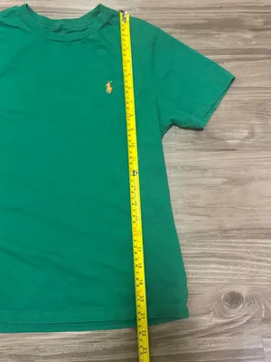 Polo Ralph Lauren Green Pony Baby Tee Fitted Cotton Top XS thumbnail 7