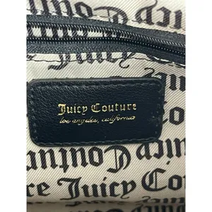 Juicy Couture Best Sellers Fame Satchel Liquorice Black Embossed Crossbody NWT thumbnail 7