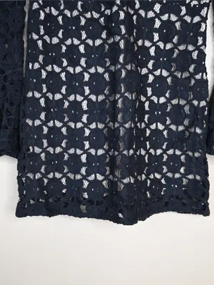 Free People Women's 4 Back to Black Crochet Mini Dress thumbnail 7