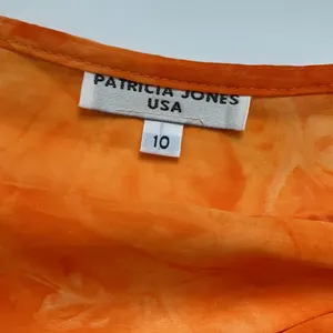 Vintage orange tie dye wrap maxi skirt, size 10 thumbnail 2