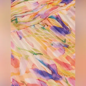 ASTR Leonara Off Shoulder Maxi Dress Peach Multi One Size NWT thumbnail 3