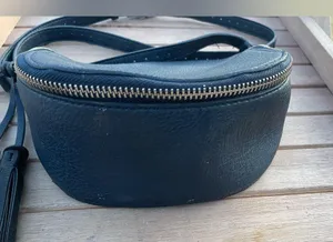 Free People Bond St. Saddle Crossbody Bag Blue thumbnail 3