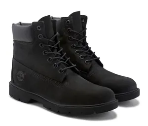 Timberland 6" padded collar waterproof black suede leather boots sz 7.5 thumbnail 1