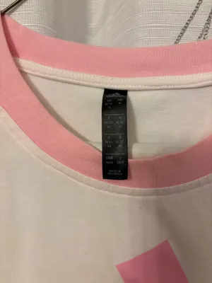 Adidas Pink and white tee thumbnail 2