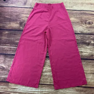 SHEIN Joress Dress Pants Womans Sz L Pink High-Rise Wide Leg thumbnail 2