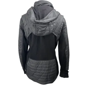 Lululemon First Mile Women's Black Full Zip Hooded Hoodie Puffer Coat Jacket 4 thumbnail 2