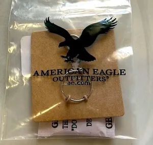 American Eagle Silver Wave Ring 🌊 thumbnail 4