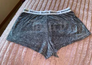 Juicy Couture Gray Logo Sleep Shorts thumbnail 1