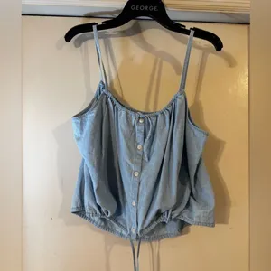 Madewell Denim Top Womens XL nwot Blue Chambray Meriden Vineshire Wash B1 thumbnail 7